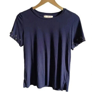 Michael Kors Blue T shirt Laced Sleeves